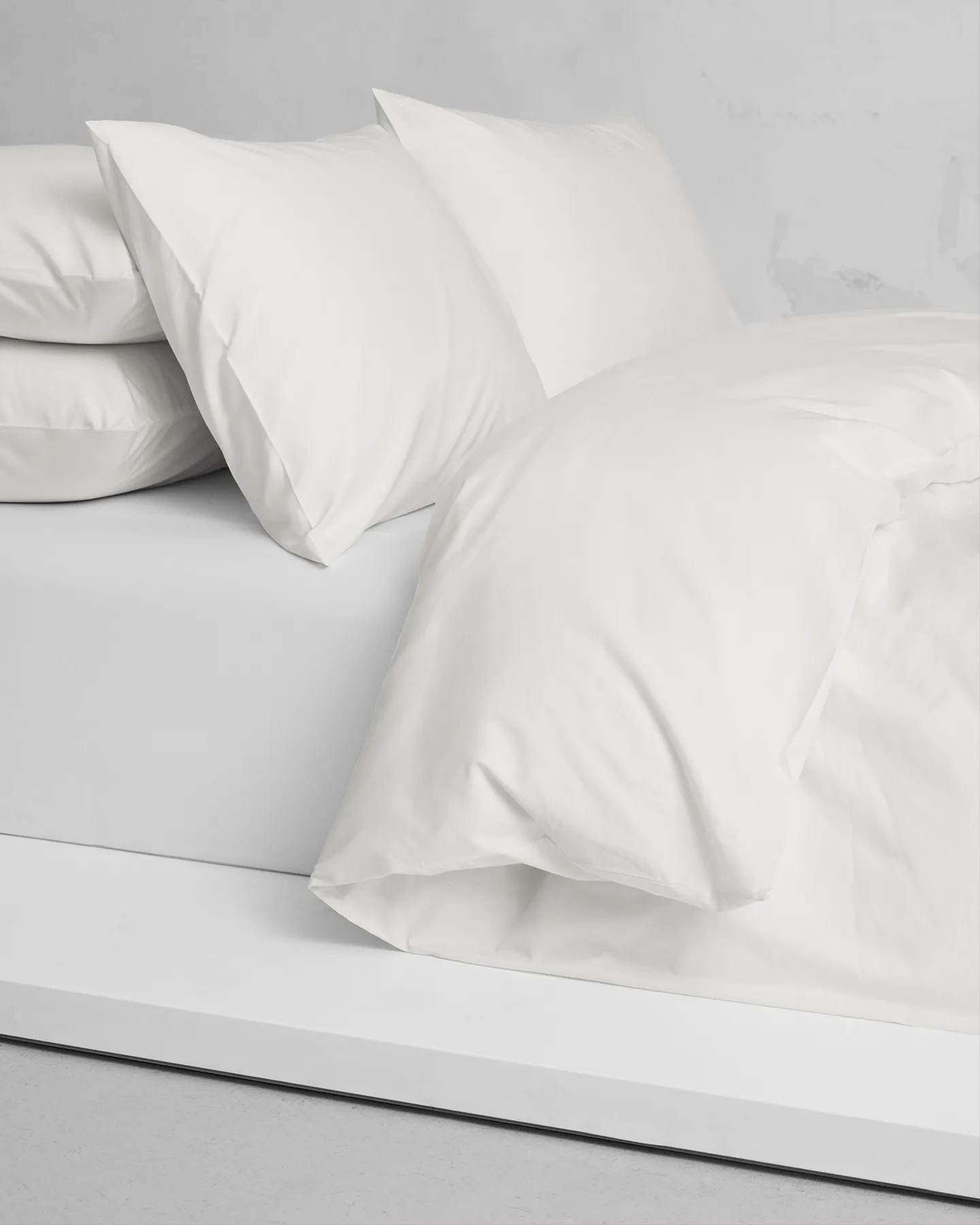 Påslakan Naked 220x220 cm i Ogland White percale – krispig ekologisk bomull 250 TC.